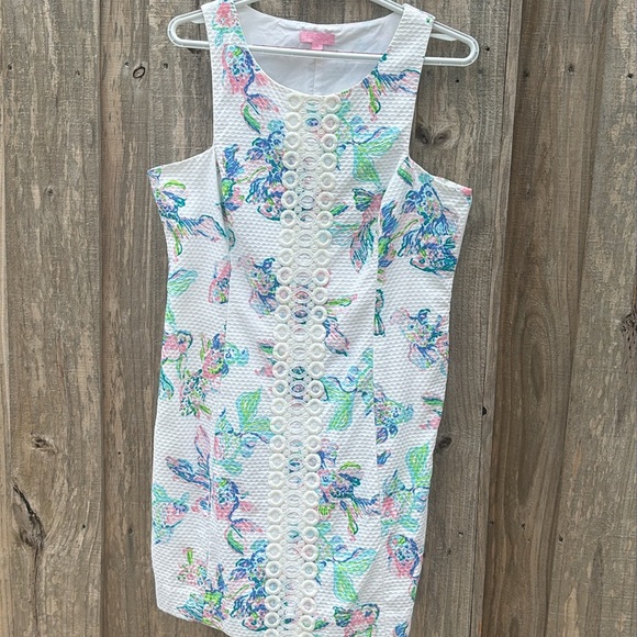 Lilly Pulitzer Sleeveless dress-size-12 fish print - Picture 5 of 14